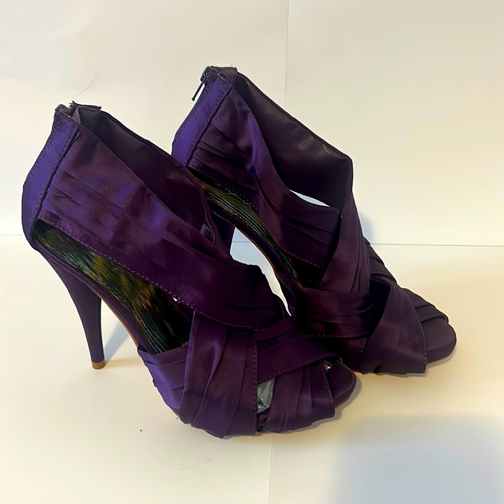 💜Purple Satin Heels💜